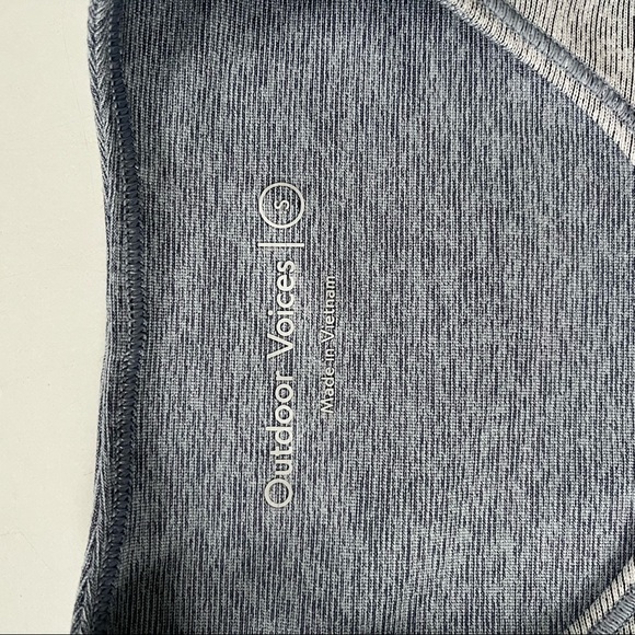 Outdoor Voices Slash-back Crop Top Pink Blue Small - Picture 4 of 6